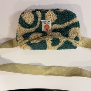 Parks Project Teal and Beige Fleece Pouch